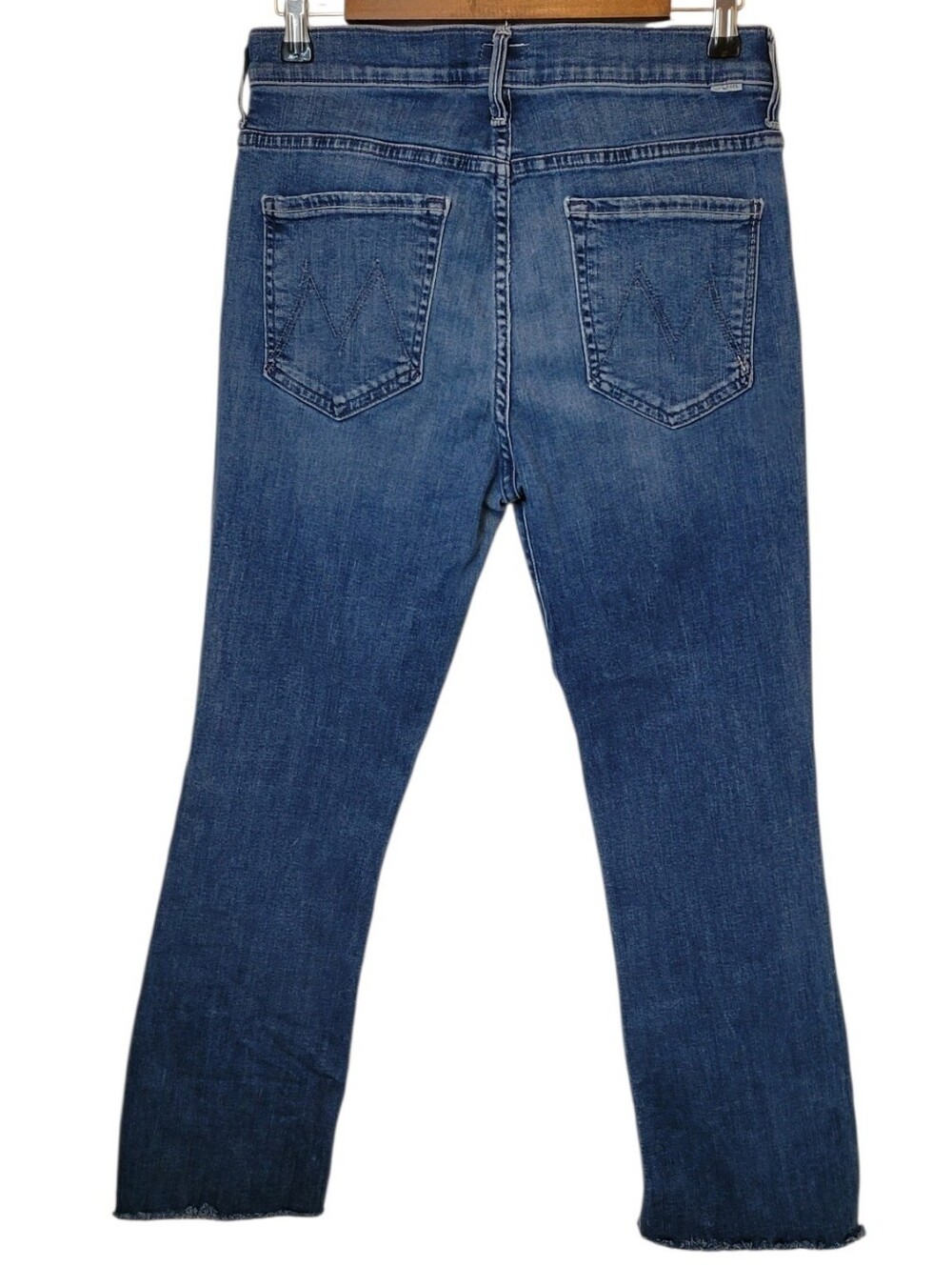MOTHER The Insider Crop Step Fray Jeans Wish On A Star 31 - Picture 3 of 9